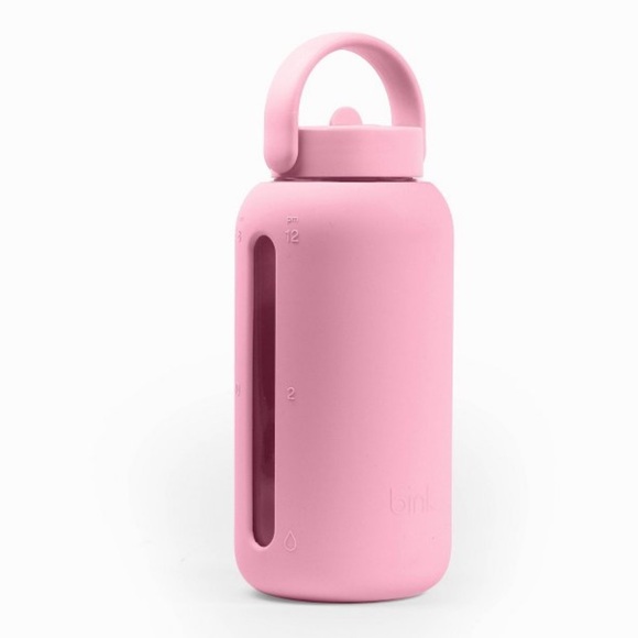 Bink Other - BINK NWT Pink Silicone Water Bottle with Handle 27 oz